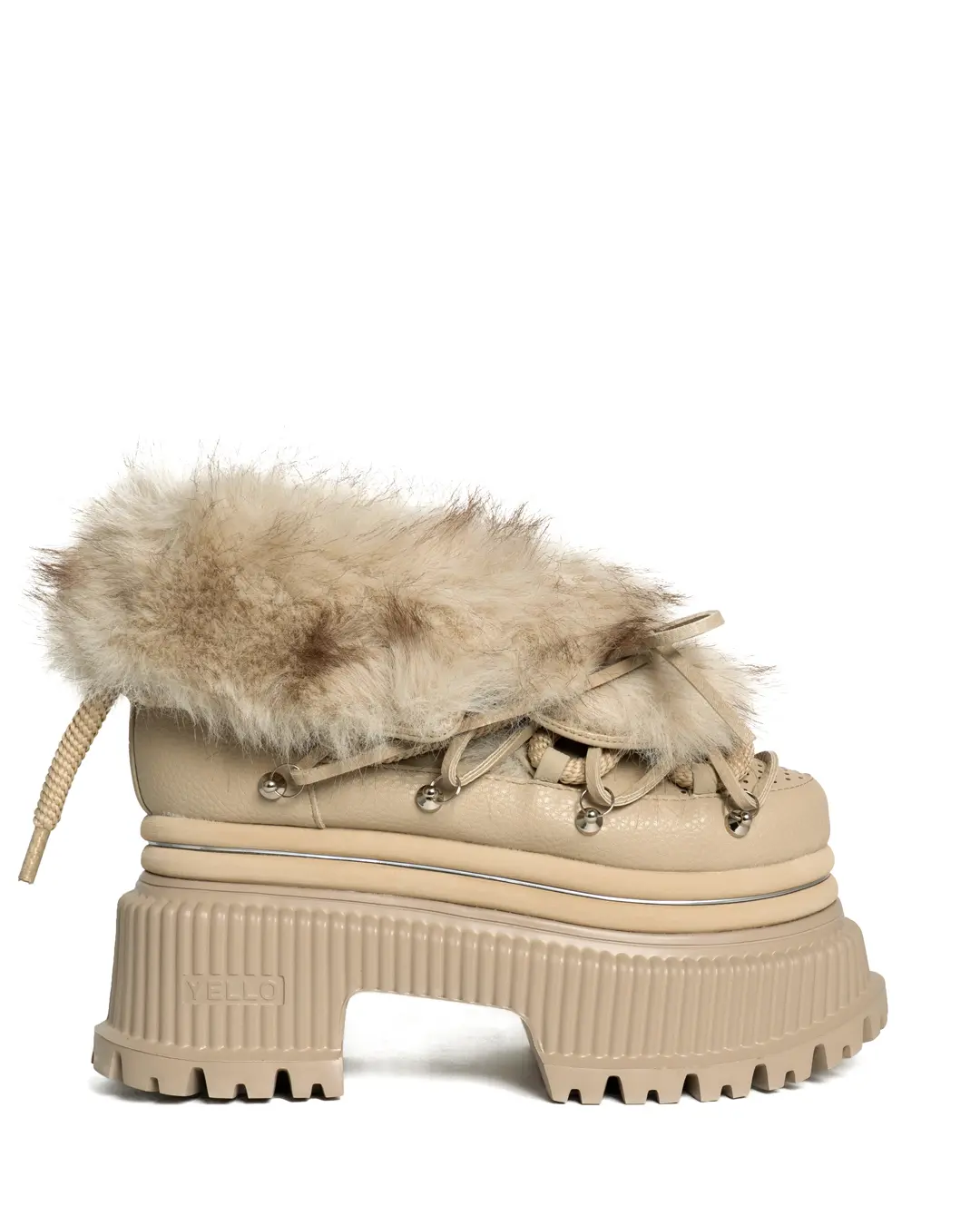 YELLO / SNUG PLATFORM SHORT BOOTS