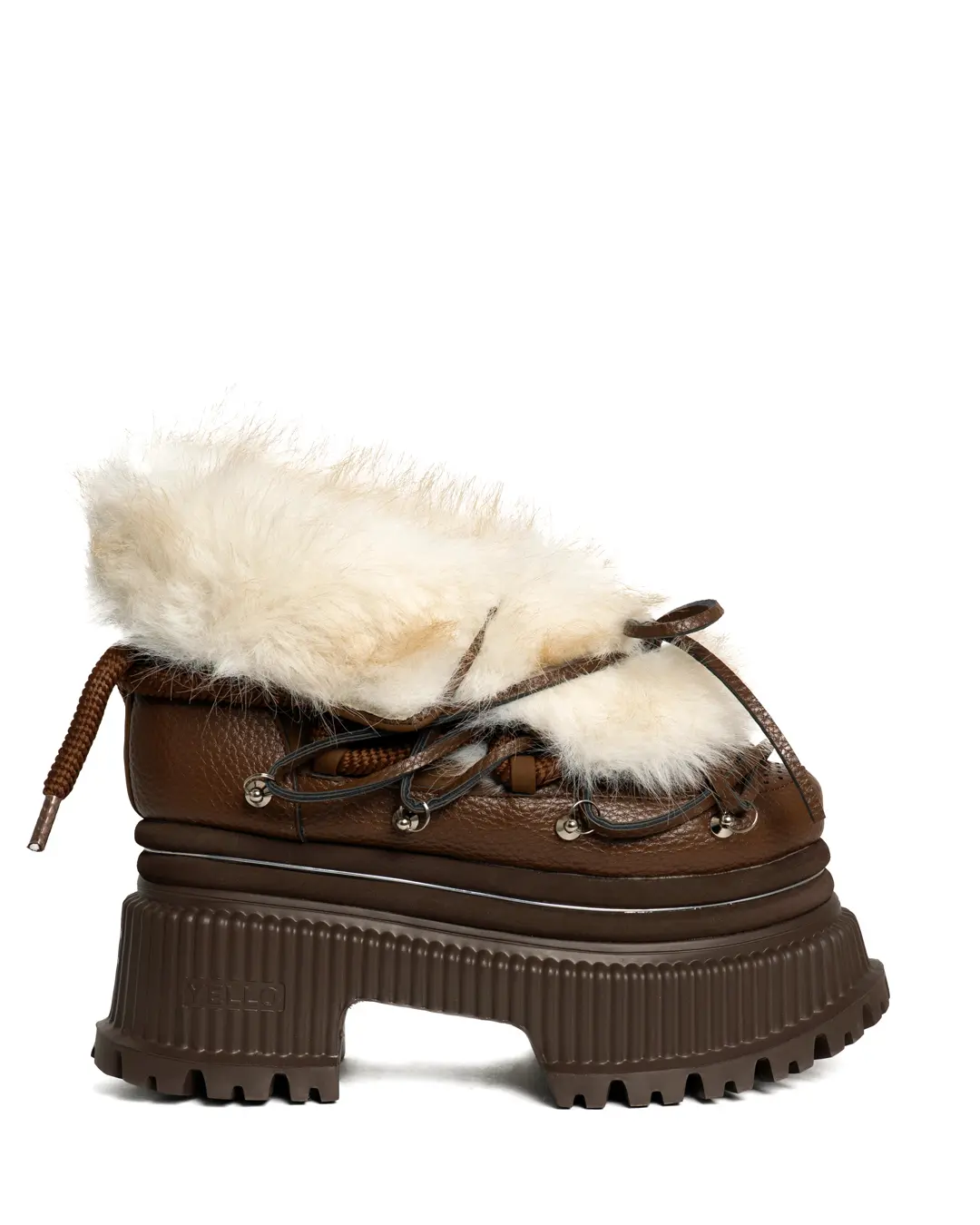 YELLO / LIZI PLATFORM SHORT BOOTS