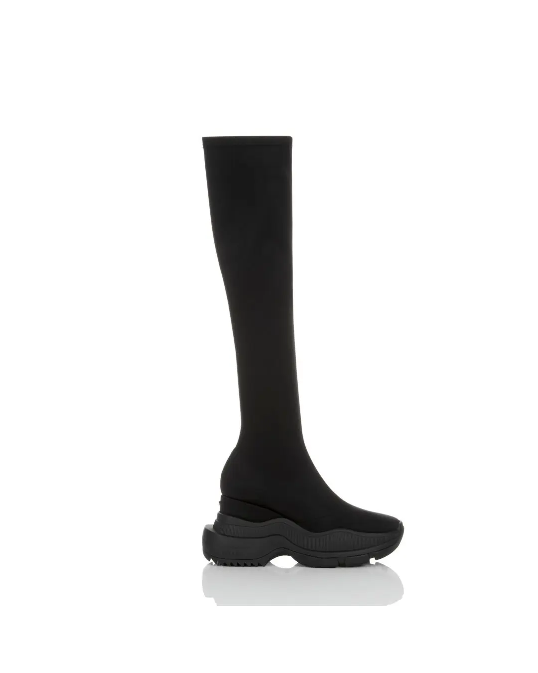 YELLO / TOKYO BLACK PLATFORM LONG BOOTS