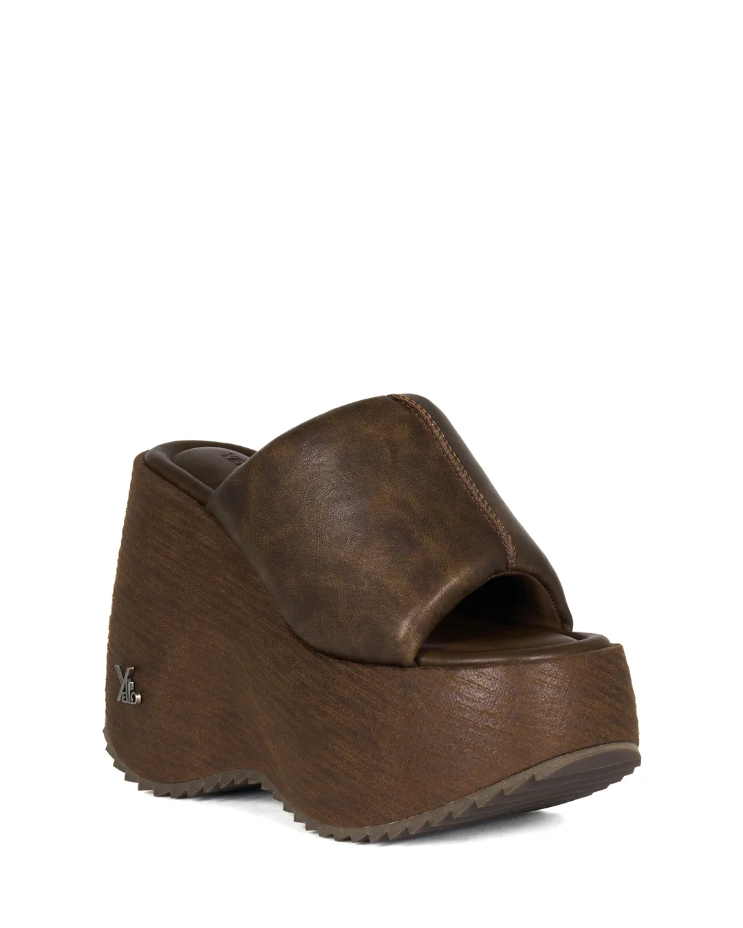 YELLO / TOKYO BLACK PLATFORM SANDALS