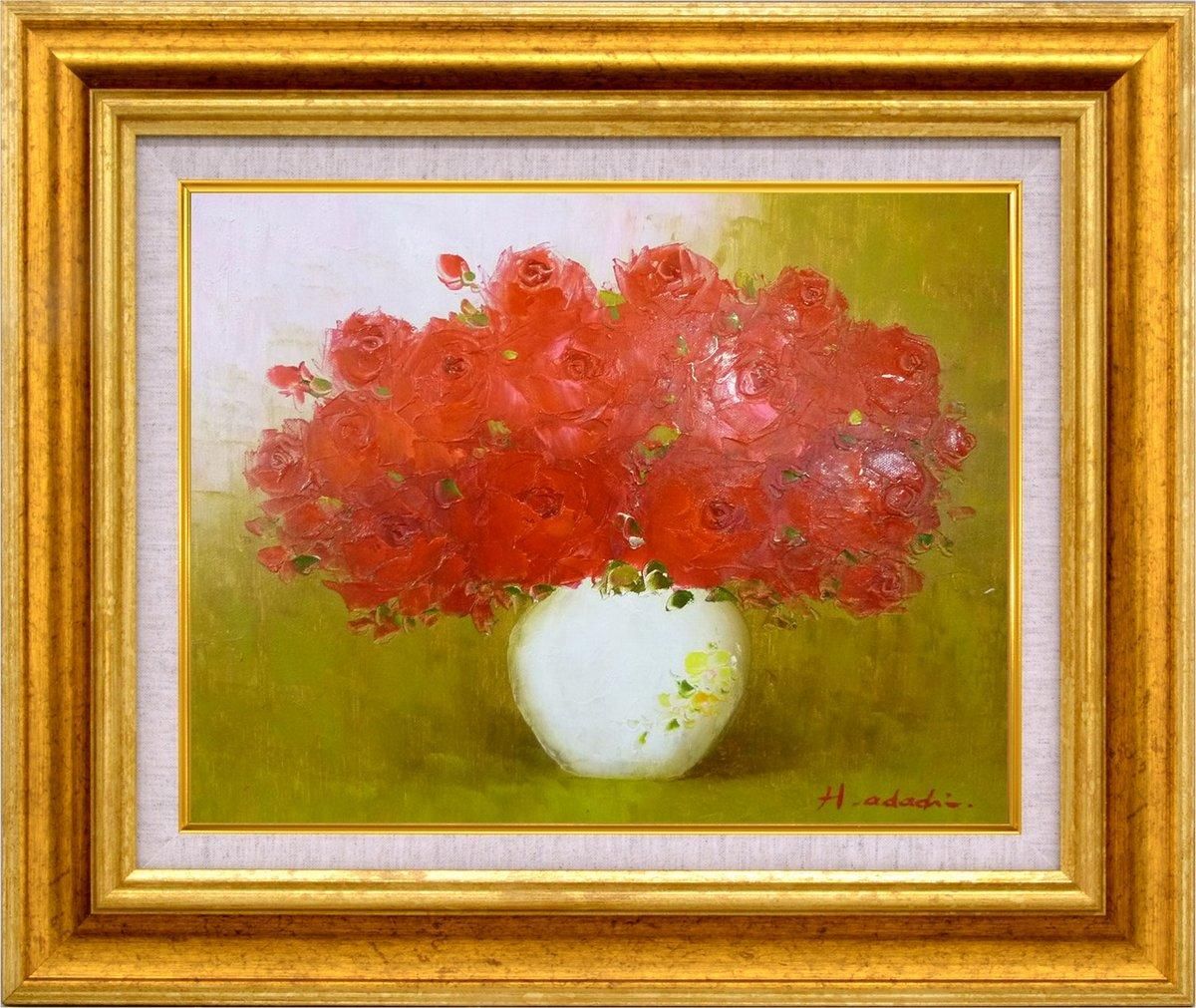 絵画 油絵 田村隆枝 肉筆油絵 抽象画 太陽の花 ひまわり 絵画 油絵