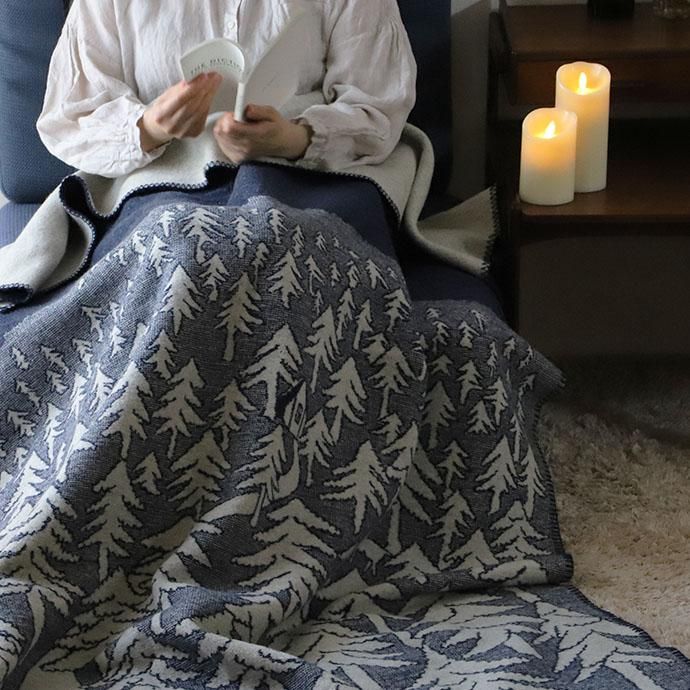 クリッパン × ミナ ペルホネン｜ウールブランケット［HOUSE IN THE