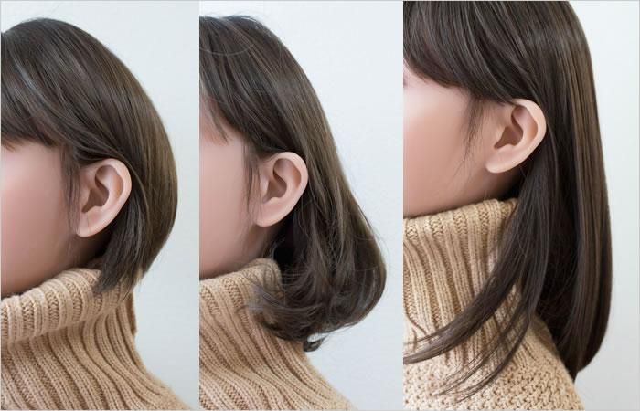 まるで本物】人毛100% つけもみあげ「もみあげウィッグ」左右セット×2