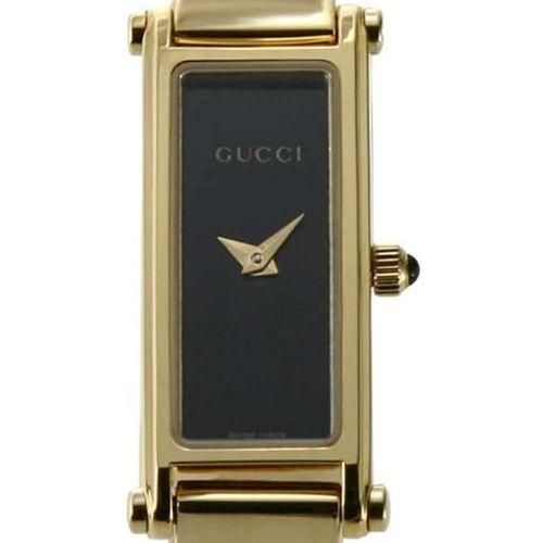 グッチ 時計 レディース 1500 YA015512 ブラック×ゴールドステンレス