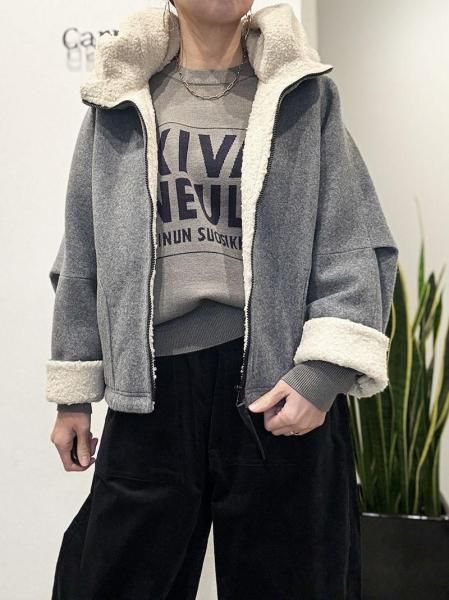 Lallia Mu】ボアフードショートコート - Carry On ONLINE STORE