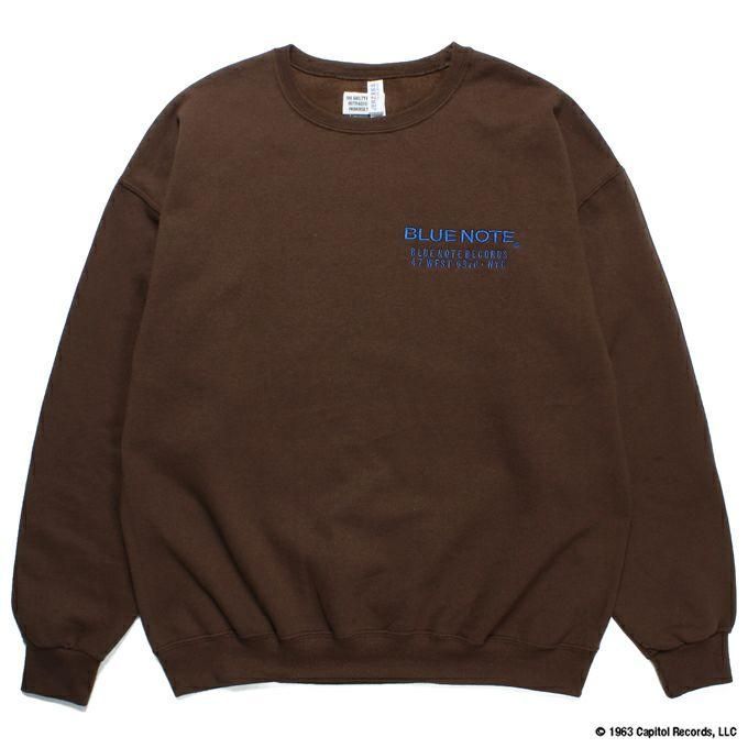 WACKO MARIA/ワコマリア/BLUE NOTE / CREW NECK SWEAT SHIRT ( TYPE-4