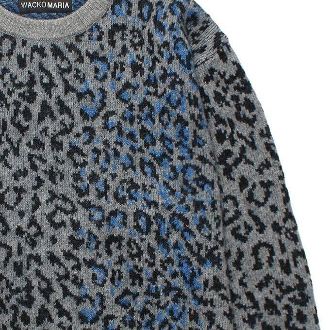 WACKO MARIA/ワコマリア/LEOPARD MOHAIR JACQUARD KNIT SWEATER