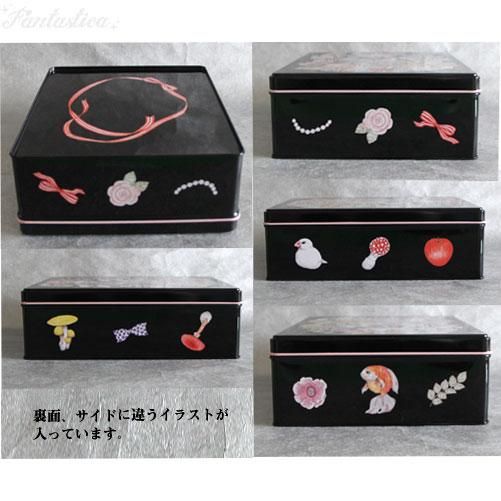 ヒグチユウコ】ホルベイン・ブリキ角缶 キノコ猫と文鳥 - fantastica