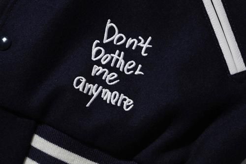 AFTERBASE X WASTED YOUTH VARSITY JACKET - Black Dots