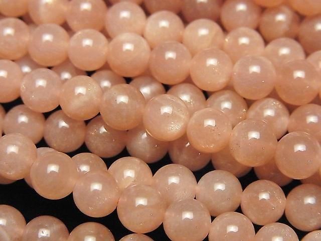 オレンジムーンストーン ラウンド6mm ｜天然石ビーズの卸問屋・通販