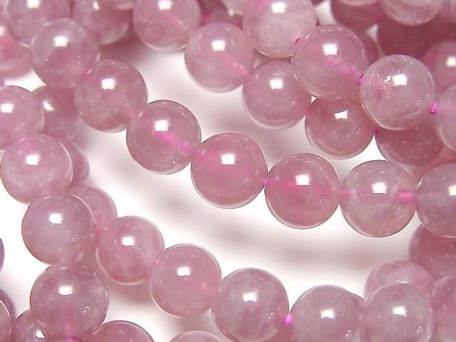 ディープローズクォーツ ラウンド8mm ブレスレット｜天然石ビーズの卸