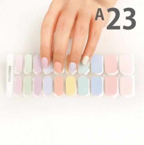 セミキュアジェルネイルシール】ジェルネイルシール 1枚20デザイン付