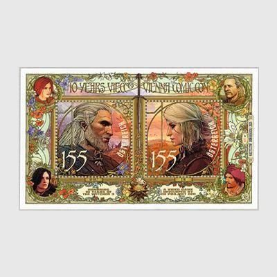 オーストリア 2025年ウィーン・コミコン10年 小型シート - 趣味の切手