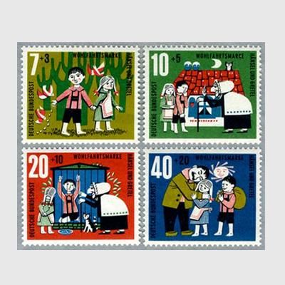 西ドイツ 1961年ヘンゼルとグレーテル4種 - 趣味の切手専門店