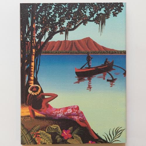 栗山義勝 ［Yoshikatsu Kuriyama］ Wood Art Print オールドハワイ