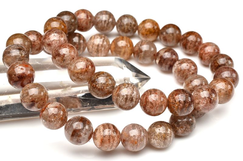 千層 ガーデンクォーツ 9.5mm ブレスレット 1個売り _B1296-95