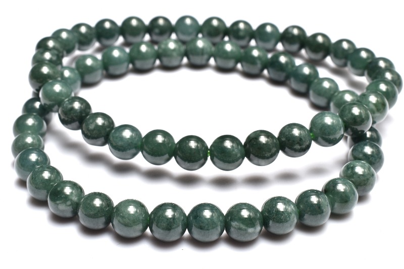 グアテマラ産◇希少マンサーノ翡翠 青翡翠(ブルージェダイト) 6mm