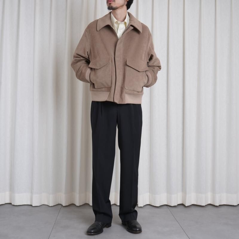 AURALEE オーラリー】 LIGHT WOOL MAX GABARDINE TWO-TUCK SLACKS