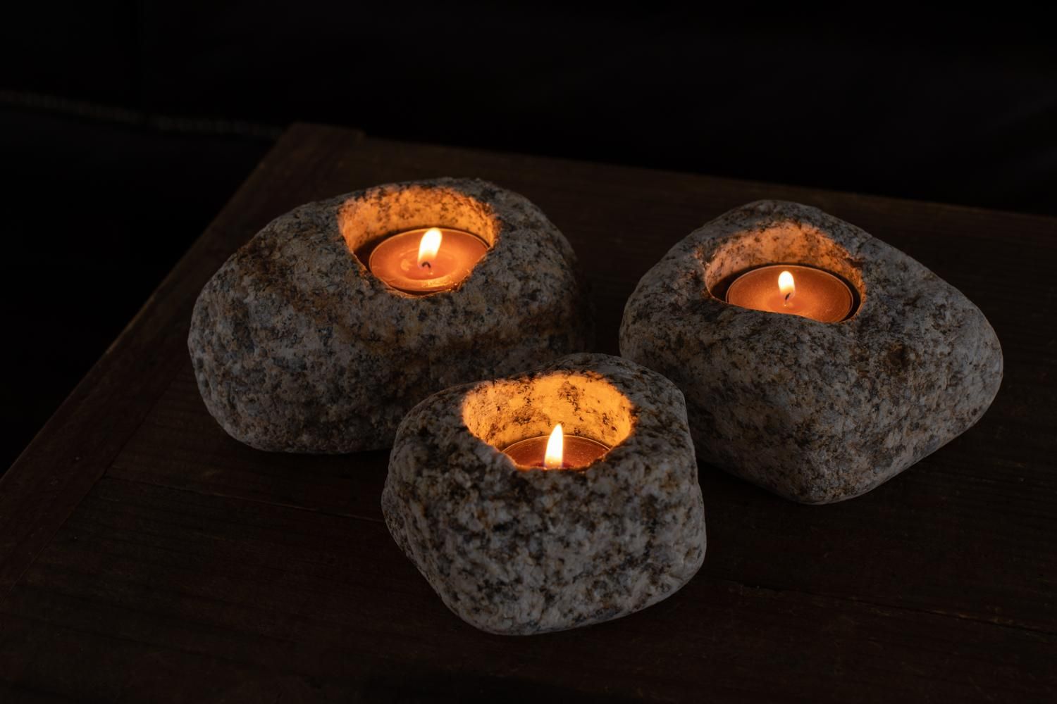小豆島産福田石のキャンドルホルダー | Candle holder