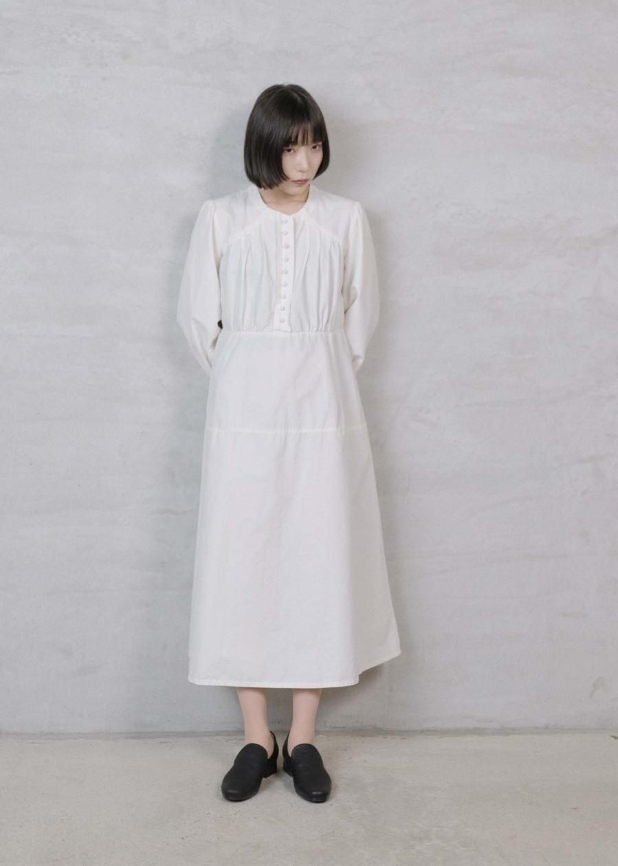 COSMIC WONDER Cotton linen classic broadcloth 1920's work dress