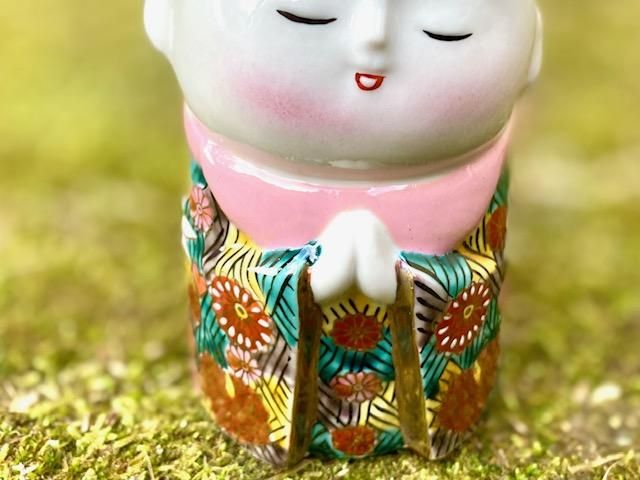九谷焼 地蔵 ｜丸く収まる願いを込めた縁起の良い置物｜百華園