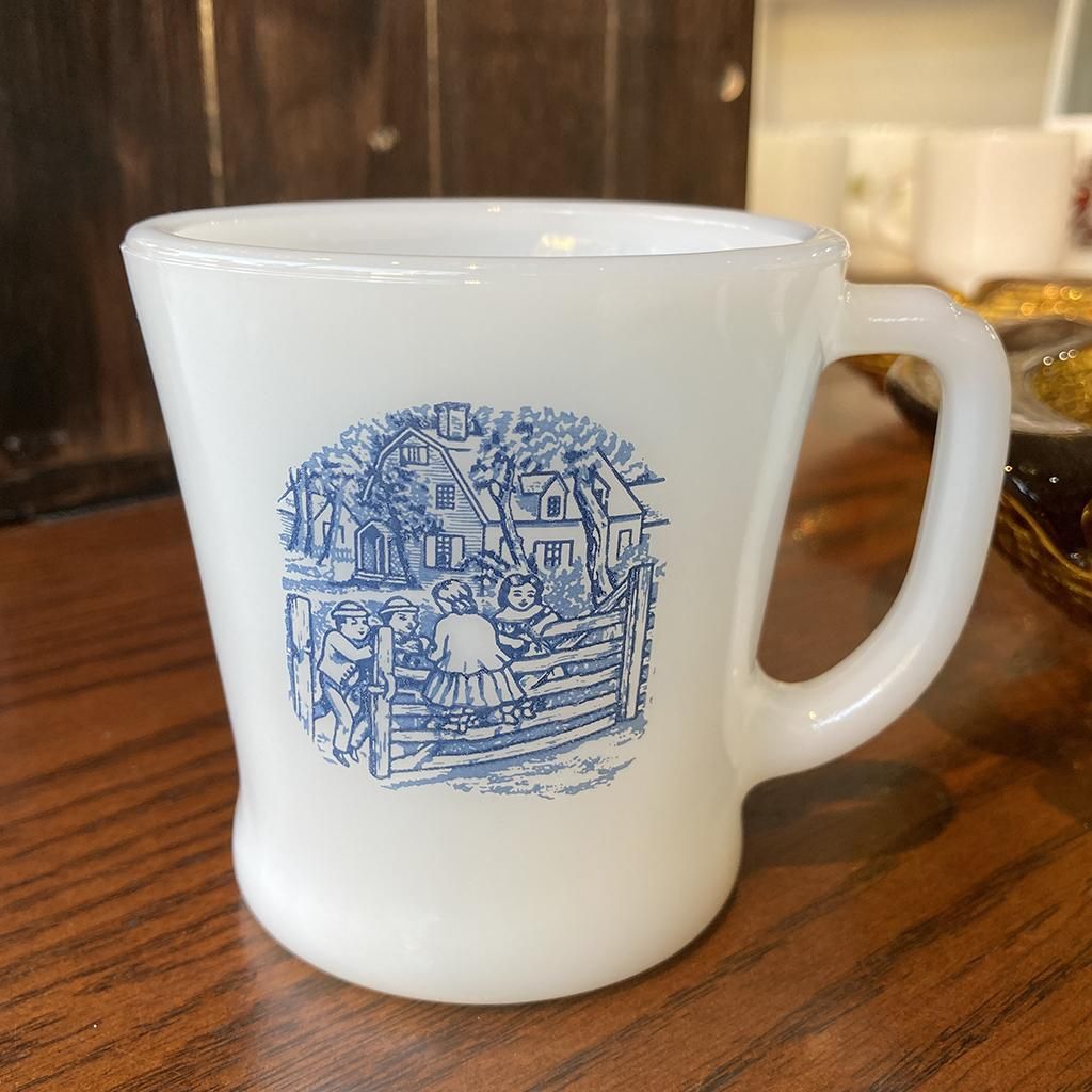 Dハンドルマグ カーリアー&アイブス 1960年代製造 Fire-king