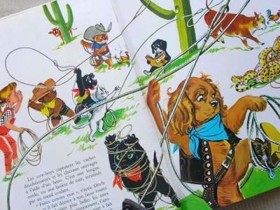 CAROLINE AU RANCH 1969 - 外国の古くてかわいい絵本たち ついん・らびっと