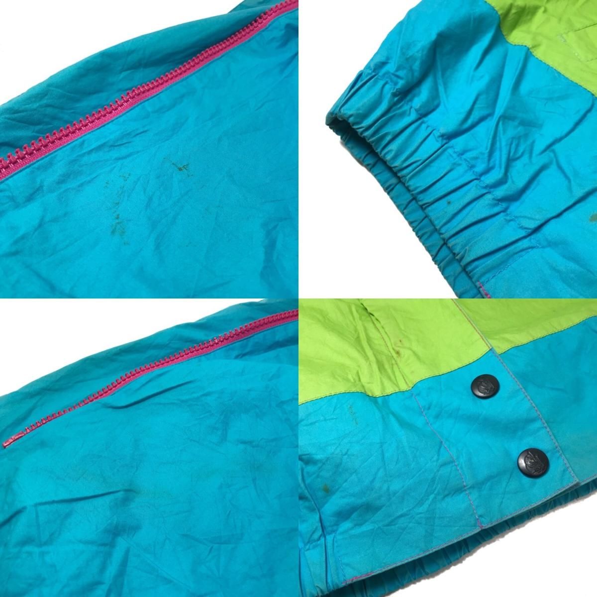 90s NAUTICA Multi Border Cotton Sailing Jacket マルチカラー S