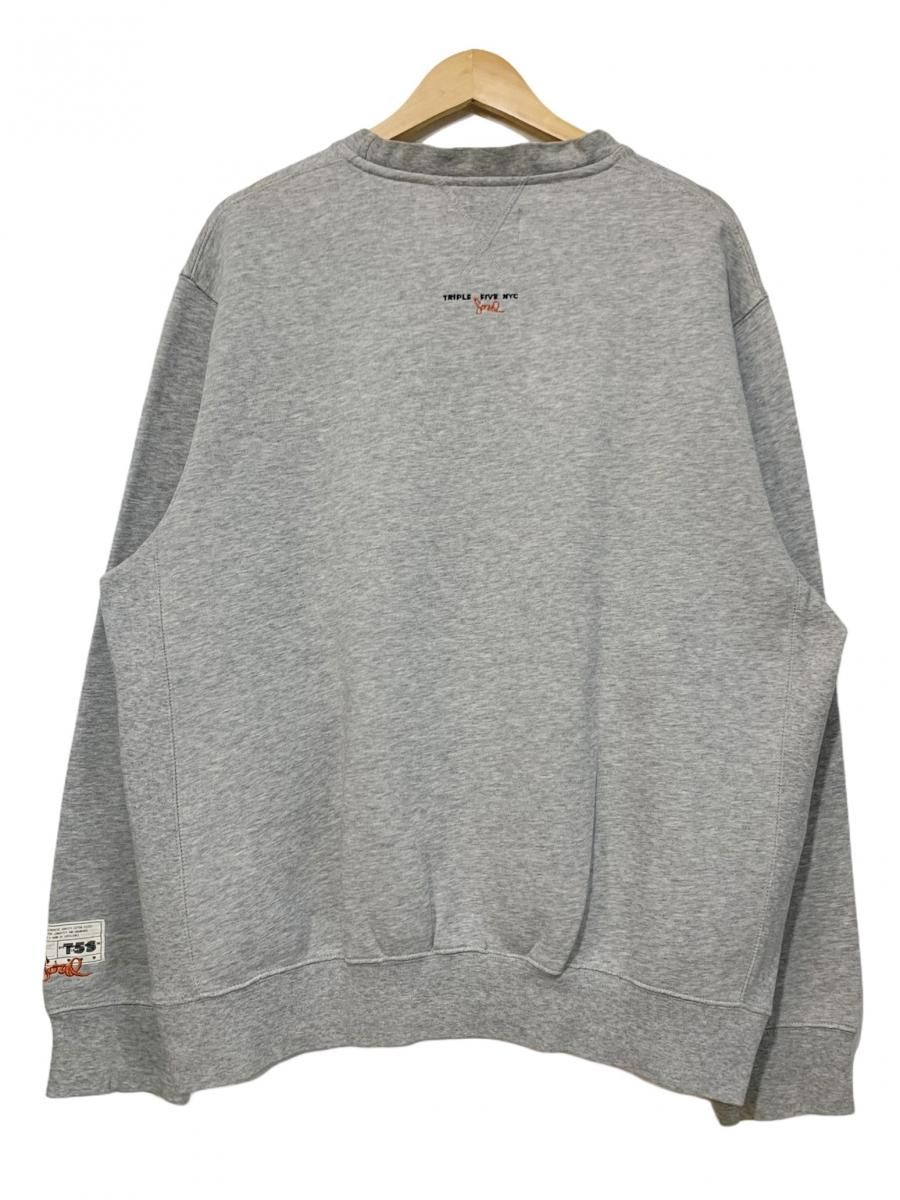 00s TRIPLE FIVE SOUL Logo Sweatshirt 灰 L トリプルファイブソウル