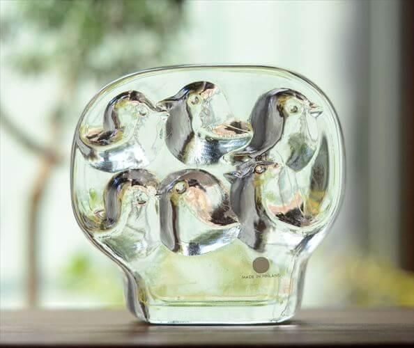 イッタラ Lintupuu 小鳥の木 ガラスオブジェ