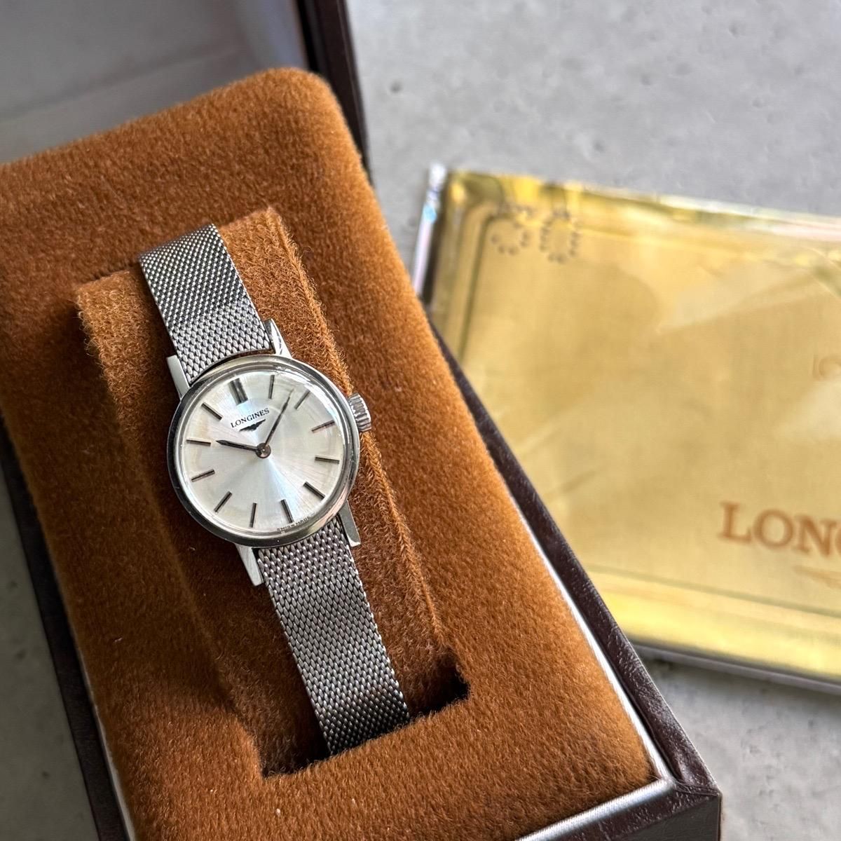 LONGINES（ロンジン）SSラウンドケース 純正メッシュベルト ケース