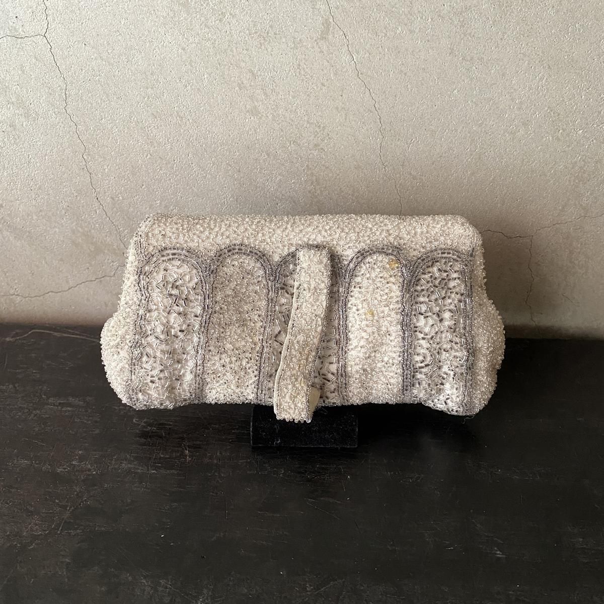 1920-30年代 ガラスビーズ クラッチバッグ（Art deco Glass Beads