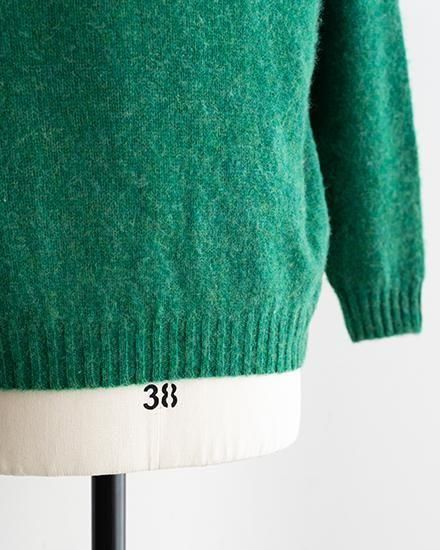 BRICK / ブリック】Shetland wool Shaggy Dog Sweater 