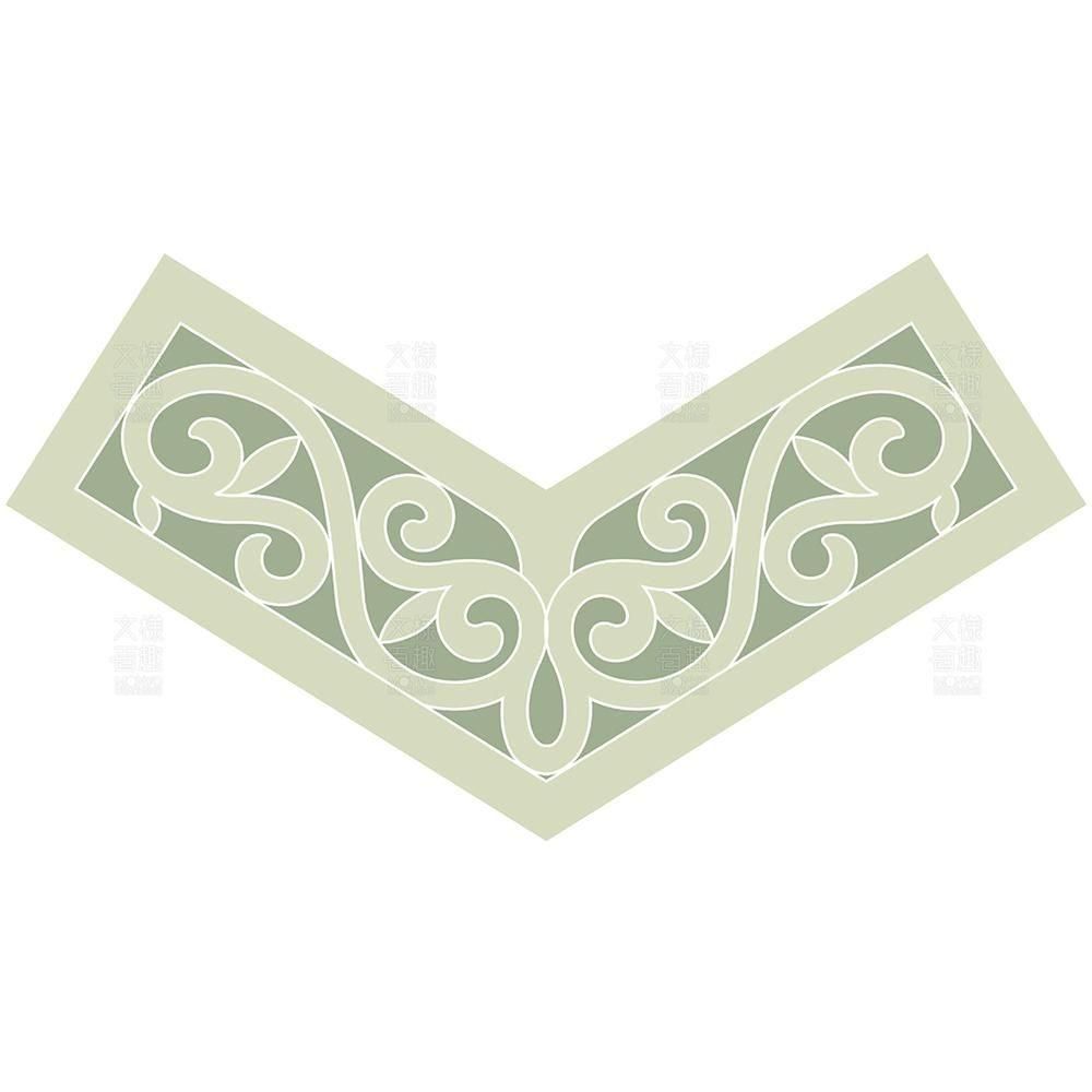 忍冬唐草/几帳金具 - 伝統文様のデザイン素材なら【文様百趣ONLINE SHOP】