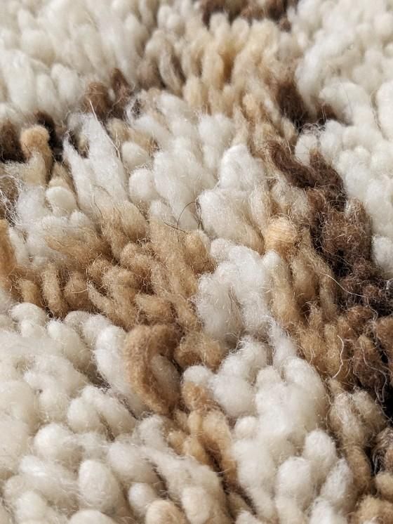 モロッコラグ「AZILALアジラル」RAZ022ベージュ/Hibou.イブーモロッコ