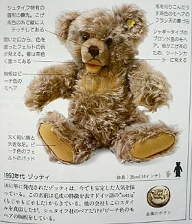 シュタイフ社 ＊ 1950〜'60年代のゾッティちゃん！！＊ 体長22cm