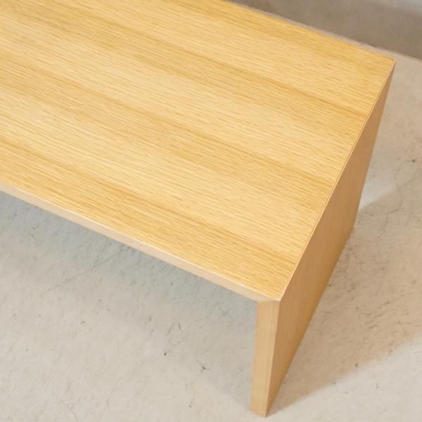 オーク材を使用した無印良品(MUJI)のコの字の家具・積層合板・幅70cm