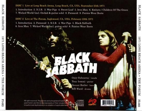 BLACK SABBATH 「1971 Long Beach Arena + The Forum」