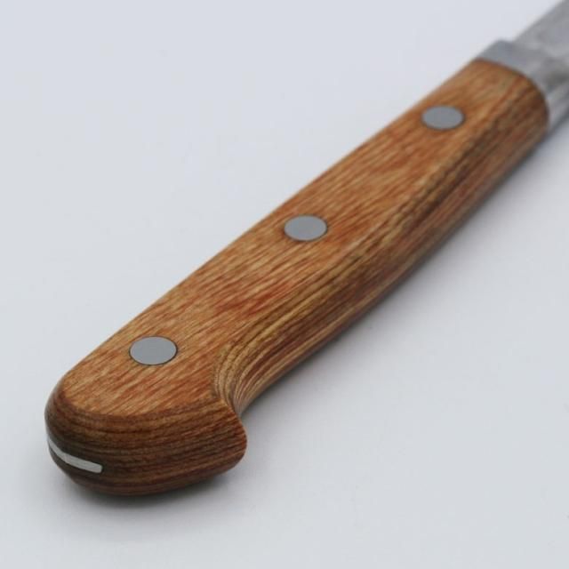 高村刃物 クロマックス鋼 ペティ 槌目 茶柄 130mm