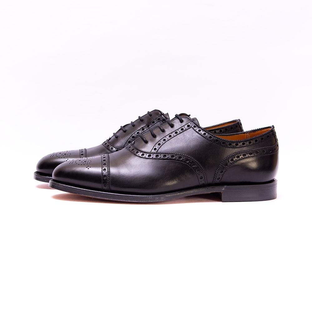 グレンソン セミブローグ ブラック FOOTMASTER サイズ6.5 - 中古革靴