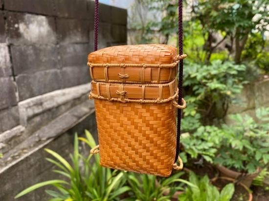 極上磨きたばこ入れ（蓋付）角 ツメ付【現品限り】煙草 祭り