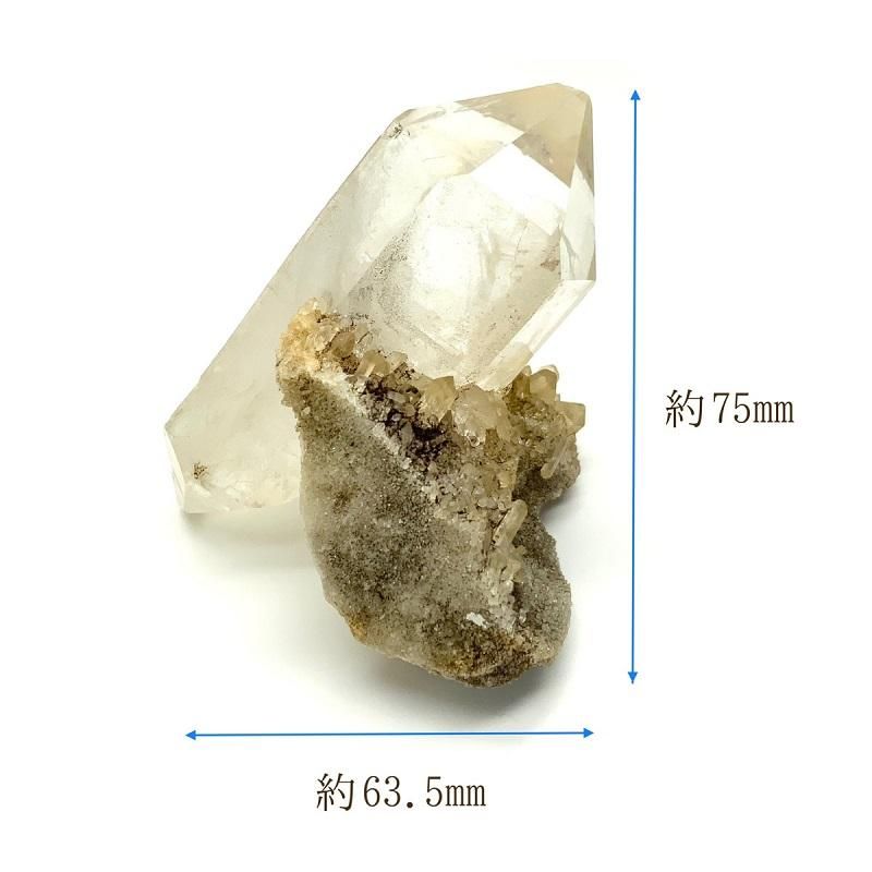 水晶ダブルポイント 母岩付き 】 レインボー クォーツ quartz 限定品