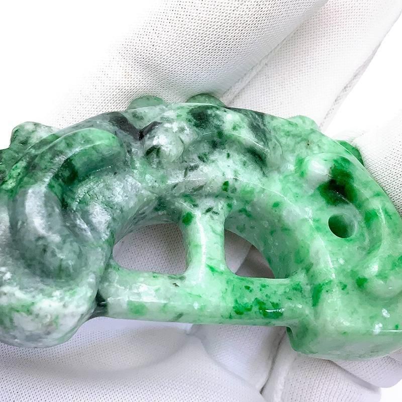 糸魚川翡翠 出雲國金崎一号墳 レプリカ 勾玉 】 | めのうの店川島