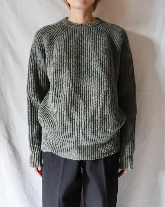 Cristaseya：CAMEL RIBBED RAGLAN SWEATER - ORANN ONLINE SHOP