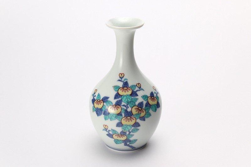 今右衛門窯 橘絵花瓶