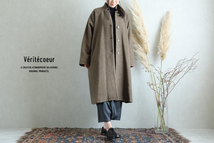 Veritecoeur(ヴェリテクール) ヴィンテージブランケットコート KHAKI