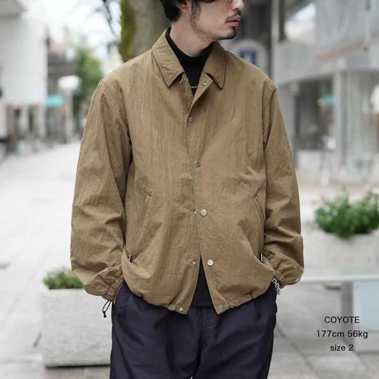 ノンネイティブ nonnative 25aw コーチジャケット コットンナイロン