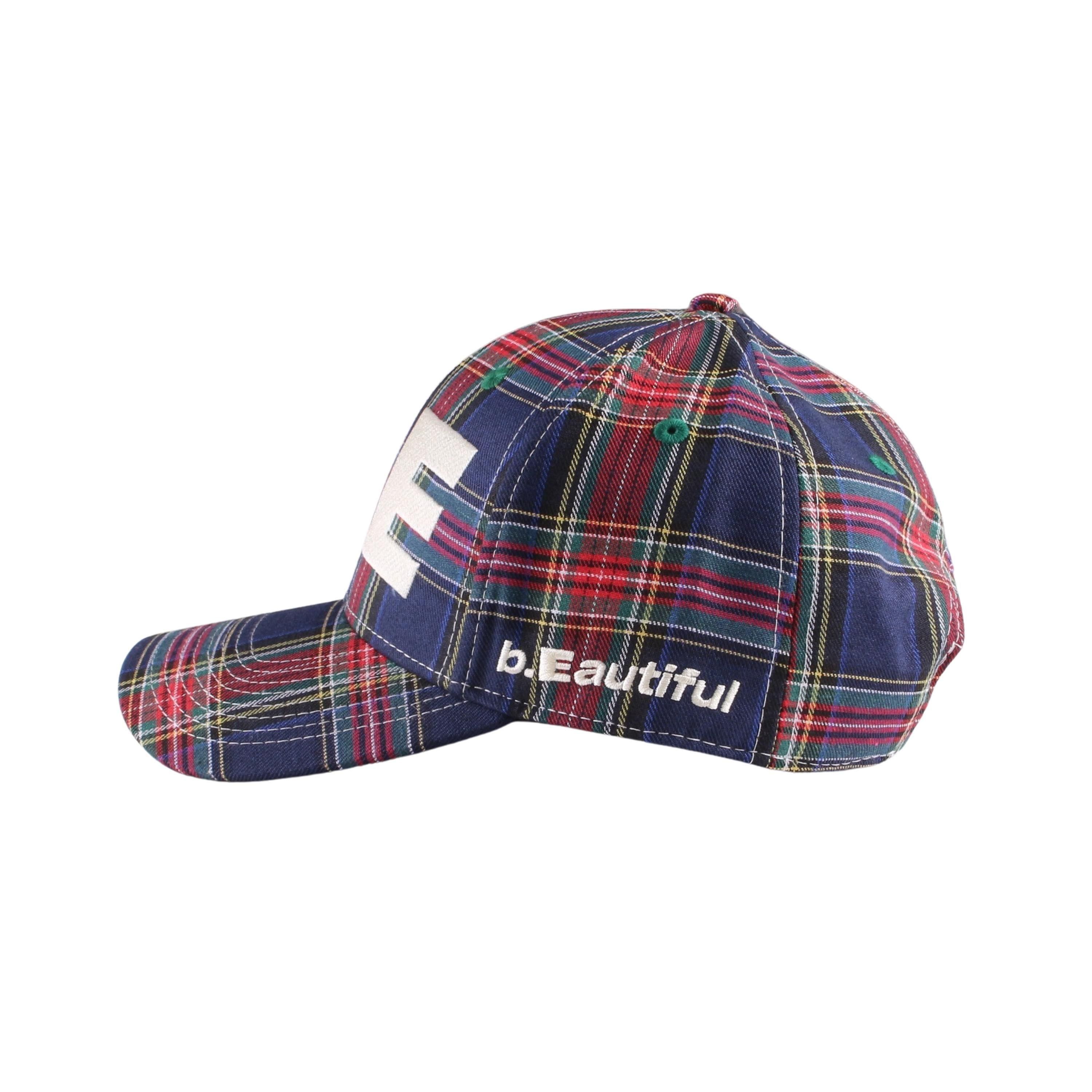 b.E Hat【Blue Plaid/White】 - DOMICILE TOKYO ONLINE SHOP