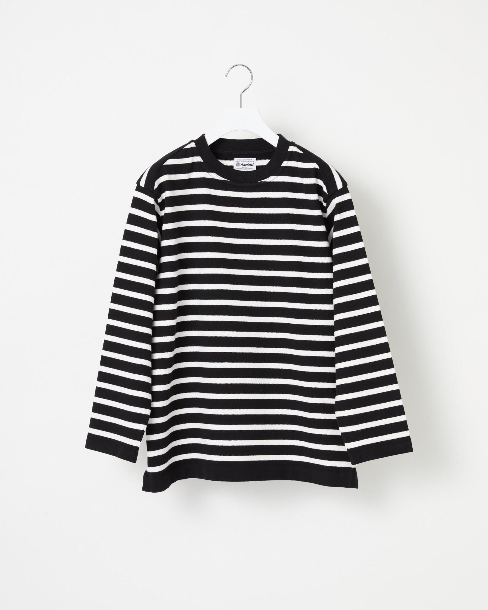 WAVE COTTON BASQUE KNIT PULLOVER 〈CREW NECK〉 - Yonetomi STORE