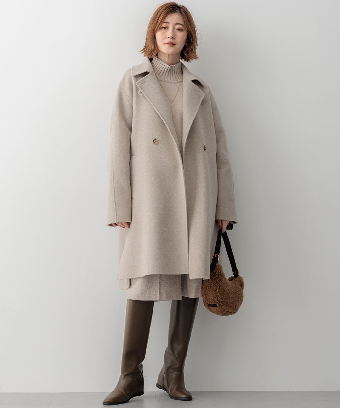 滝沢眞規子さん着用/Oggi掲載】MANTECOPure リバーコート(506837354